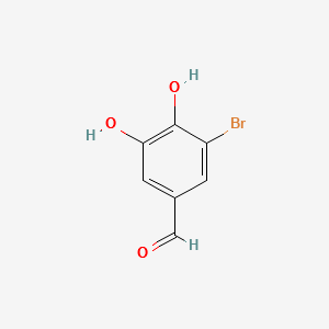 3-bromo-4,5-dihydroxybenzaldehyde structure, CAS 16414-34-9