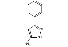 5-Phenyl-2H-pyrazol-3-ylamine structure, CAS 827-41-8