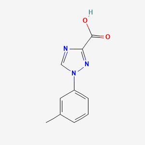1-m-tolyl-1H-1,2,4-triazole-3-carboxylicacid structure, CAS 1245649-64-2
