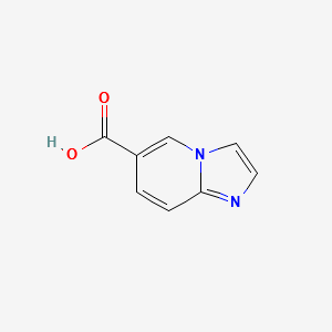 Imidazo[1,2-a]pyridine-6-carboxylicacid structure, CAS 139022-25-6