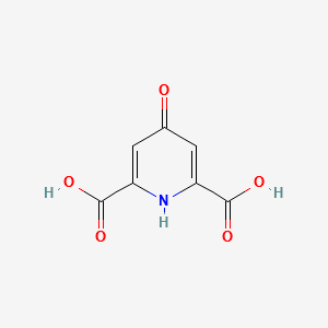 4-hydroxypyridine-2,6-dicarboxylicacid structure, CAS 499-51-4
