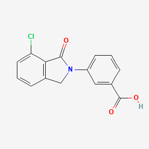 3-(7-chloro-1-oxoisoindolin-2-yl)benzoicacid structure, CAS 1044921-12-1