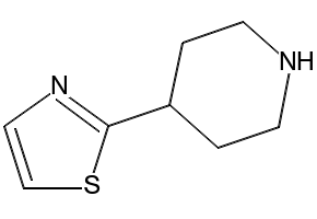 4-Thiazol-2-yl-piperidine structure, CAS 788822-03-7