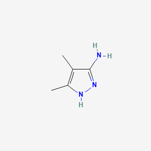 3,4-dimethyl-1H-pyrazol-5-amine structure, CAS 91159-73-8