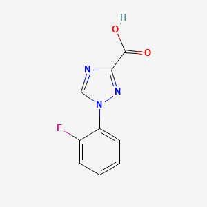1-(2-fluorophenyl)-1H-1,2,4-triazole-3-carboxylicacid structure, CAS 1245648-20-7