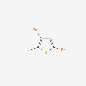 3,5-dibromo-2-methylthiophene structure, CAS 29421-73-6