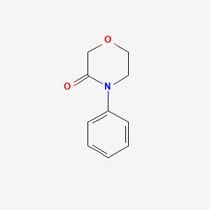 3-Morpholinone,4-phenyl- structure, CAS 29518-11-4