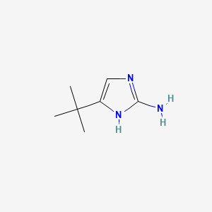 4-tert-butyl-1H-imidazol-2-amine structure, CAS 82560-19-8