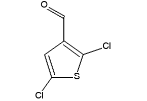 3-Thiophenecarboxaldehyde,2,5-dichloro- structure, CAS 61200-60-0