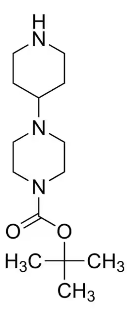 tert-butyl4-(piperazin-1-yl)piperidine-1-carboxylate structure, CAS 205059-24-1