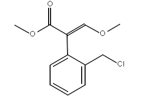 Methyl(E)-3-methoxy-2-(2-chloromethylphenyl)-2-propenoate structure, CAS 117428-51-0