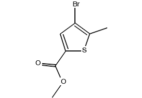 methyl4-bromo-5-methylthiophene-2-carboxylate structure, CAS 237385-15-8