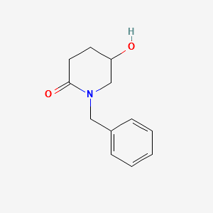 1-benzyl-5-hydroxypiperidin-2-one structure, CAS 913566-51-5