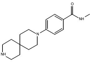 4-(3,9-diazaspiro[5.5]undecan-3-yl)benzonitrile structure, CAS 352445-68-2