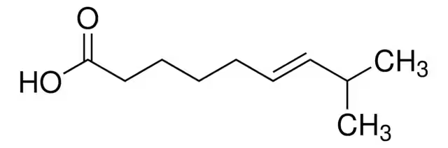 6-Nonenoicacid,8-methyl-,(6E)- structure, CAS 59320-77-3