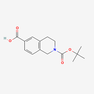2,6(1H)-Isoquinolinedicarboxylicacid,3,4-dihydro-,2-(1,1-dimethylethyl)ester structure, CAS 170097-67-3