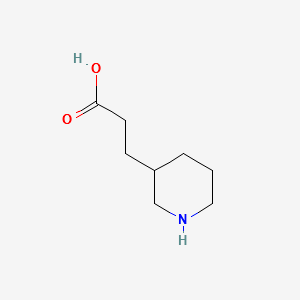3-Piperidinepropanoicacid structure, CAS 1822-31-7