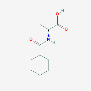 N-(cyclohexylcarbonyl)-D-alanine structure, CAS 85856-38-8