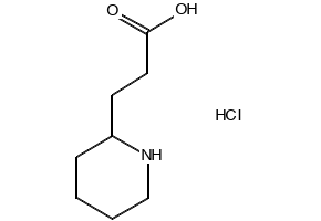 2-Piperidinepropanoicacid,hydrochloride structure, CAS 99310-43-7