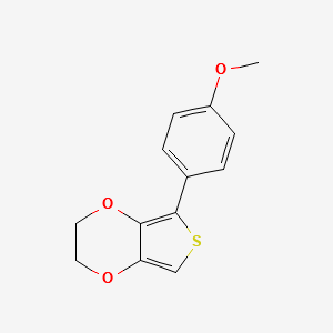 Thieno[3,4-b]-1,4-dioxin,2,3-dihydro-5-(4-methoxyphenyl)- structure, CAS 925674-54-0