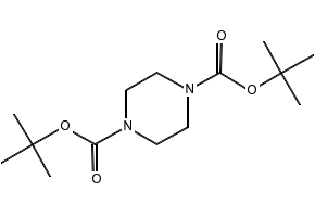 1,4-Bis(tert-butoxycarbonyl)piperazine structure, CAS 76535-75-6