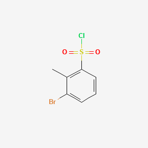 3-bromo-2-methylbenzenesulfonylchloride structure, CAS 886501-61-7