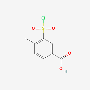 3-chlorosulfonyl-4-methylbenzoicacid structure, CAS 2548-29-0