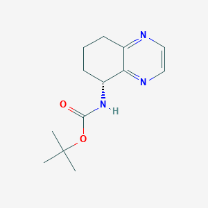 (R)-N-Boc-5,6,7,8-tetrahydroquinoxalin-5-amine structure, CAS 911826-35-2