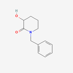 1-benzyl-3-hydroxypiperidin-2-one structure, CAS 111492-68-3