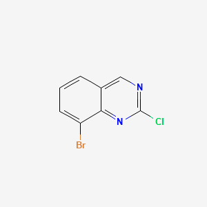 8-Bromo-2-chloroquinazoline structure, CAS 956100-63-3