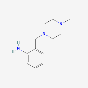 2-((4-methylpiperazin-1-yl)methyl)aniline structure, CAS 19577-84-5