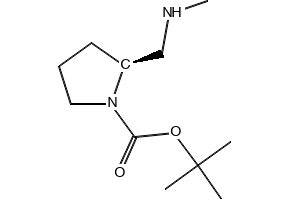 (S)-N-methyl-1-(1-Bocpyrrolidin-2-yl)methanamine structure, CAS 191231-58-0