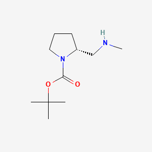 (R)-N-methyl-1-(1-Bocpyrrolidin-2-yl)methanamine structure, CAS 783325-25-7