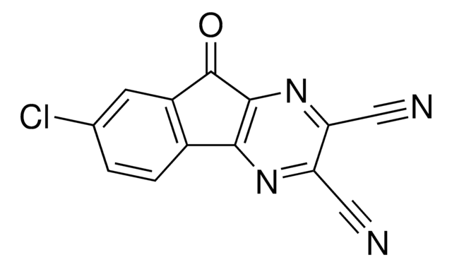 7-Chloro-9-oxo-9H-indeno[1,2-b]pyrazine-2,3-dicarbonitrile structure, CAS 924296-39-9