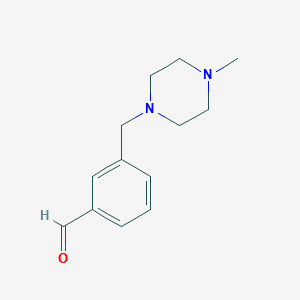 3-((4-methylpiperazin-1-yl)methyl)benzaldehyde structure, CAS 859850-88-7