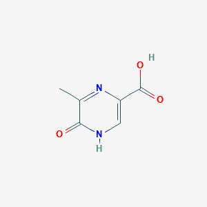 5-hydroxy-6-methylpyrazine-2-carboxylicacid structure, CAS 77168-83-3