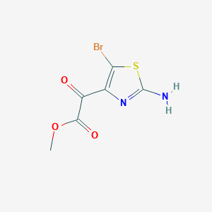(2-Amino-5-bromothiazol-4-yl)oxoaceticacidmethylester structure, CAS 914349-73-8