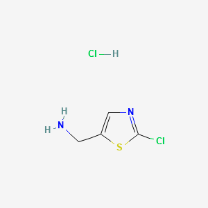 (2-Chlorothiazol-5-yl)methylaminehydrochloride structure, CAS 153471-67-1