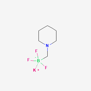 Potassiumtrifluoro[(piperidin-1-yl)methyl]borate structure, CAS 888711-54-4