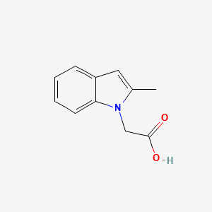(2-Methylindol-1-yl)aceticacid structure, CAS 86704-55-4