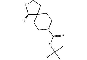 tert-butyl1-oxo-2-oxa-8-azaspiro[4.5]decane-8-carboxylate structure, CAS 154348-08-0