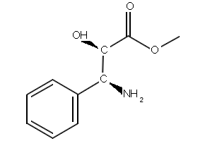 (2R,3S)-3-Phenylisoserinemethylester structure, CAS 131968-74-6