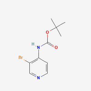 (3-Bromopyridin-4-yl)carbamicacidtert-butylester structure, CAS 257937-08-9