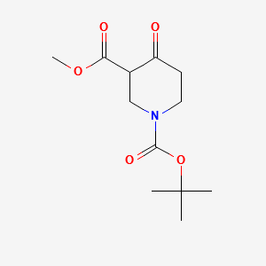 1-tert-butyl3-methyl4-oxopiperidine-1,3-dicarboxylate structure, CAS 161491-24-3