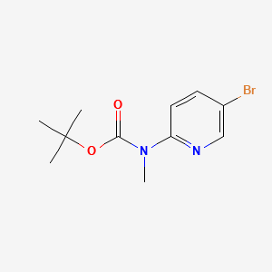 (5-Bromopyridin-2-yl)methyl-carbamicacidtert-butylester structure, CAS 227939-01-7