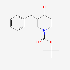 tert-Butyl3-benzyl-4-oxopiperidine-1-carboxylate structure, CAS 193274-82-7