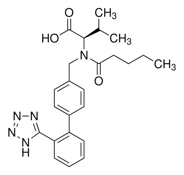 (R)-2-(N-((2'-(1H-tetrazol-5-yl)-[1,1'-biphenyl]-4-yl)methyl)pentanamido)-3-methylbutanoicacid structure, CAS 137862-87-4