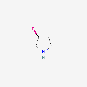 (R)-3-Fluoropyrrolidine structure, CAS 136725-54-7