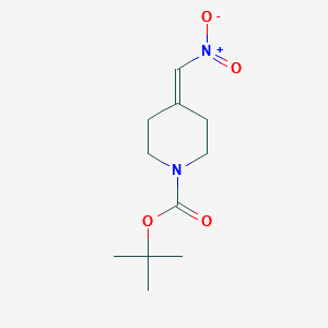 tert-Butyl4-(nitromethylene)piperidine-1-carboxylate structure, CAS 1245646-76-7