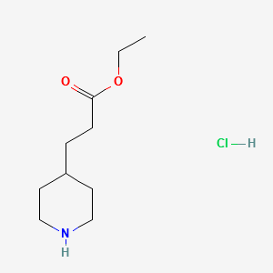 Ethyl3-(piperidin-4-yl)propanoatehydrochloride structure, CAS 473987-06-3